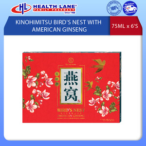 KINOHIMITSU CNY HAMPER BIRD'S NEST WITH AMERICAN GINSENG 75ML X 6'S